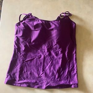 Swim top with full bra.